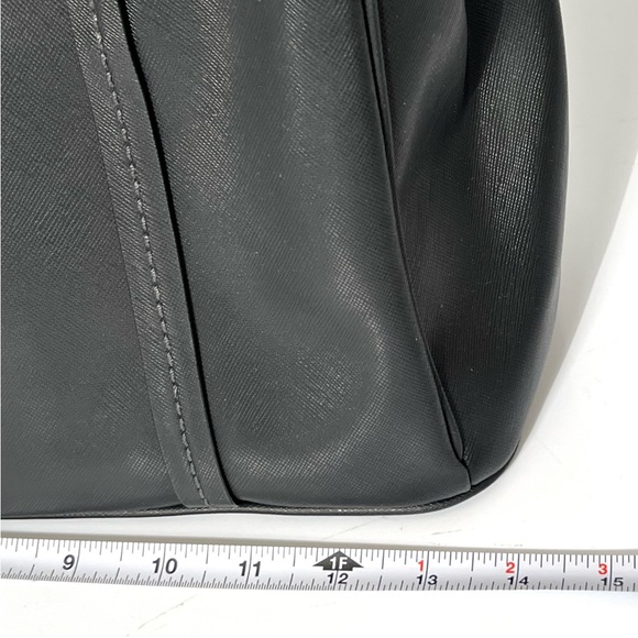 Coach Peyton Leather Jordan Double Zip Carryall Shoulder Bag Black F25669 - Picture 13 of 16